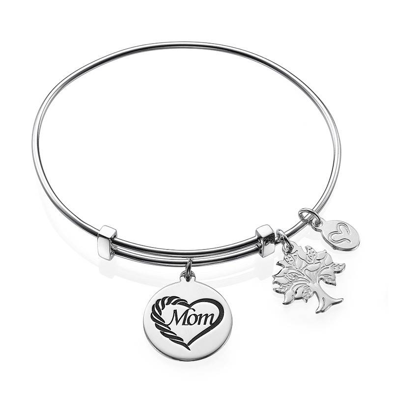 Mum Charm Bangle Bracelet