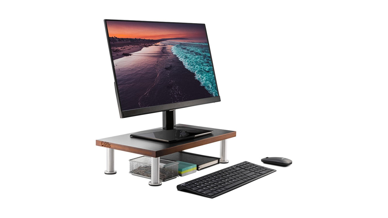 The Office Oasis Bamboo Computer Monitor Stand: Lasts a Lifetime Brown
