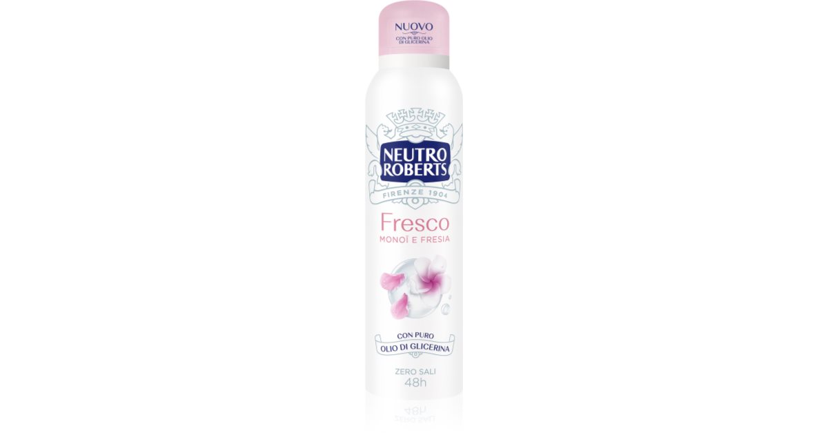Neutro Roberts Deodorant spray cu Monoi și Fresia cu efect de 48 de ore 150 ml