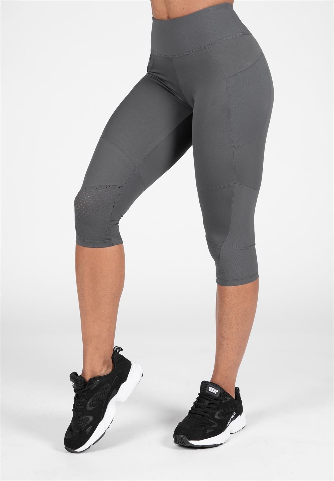 Monroe Cropped Leggings - Gray - XL