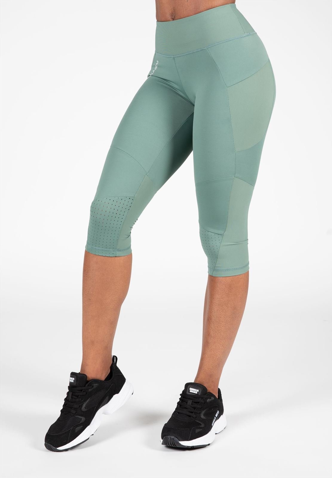 Monroe Cropped Leggings - Green - S