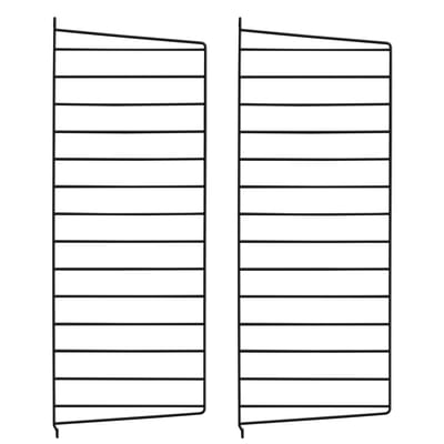 String Furniture - Montant mural String System - Noir - Acier laqué - Designer Nils Strinning