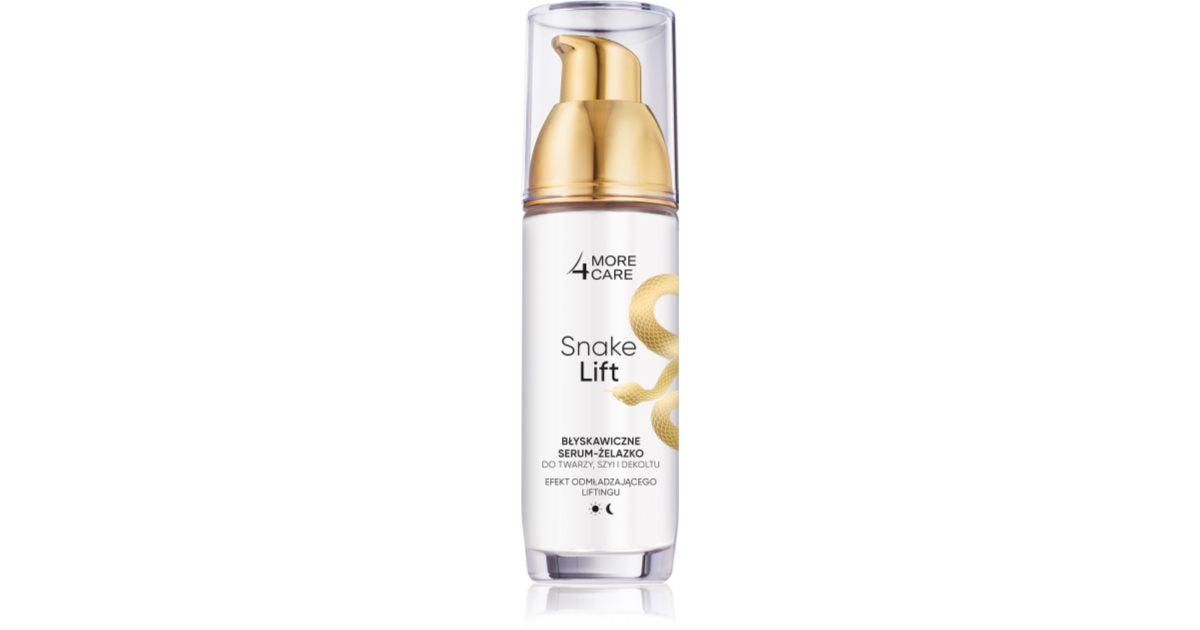More4Care Snake Lift løfteserum til ansigt, hals og décolleté 35 ml