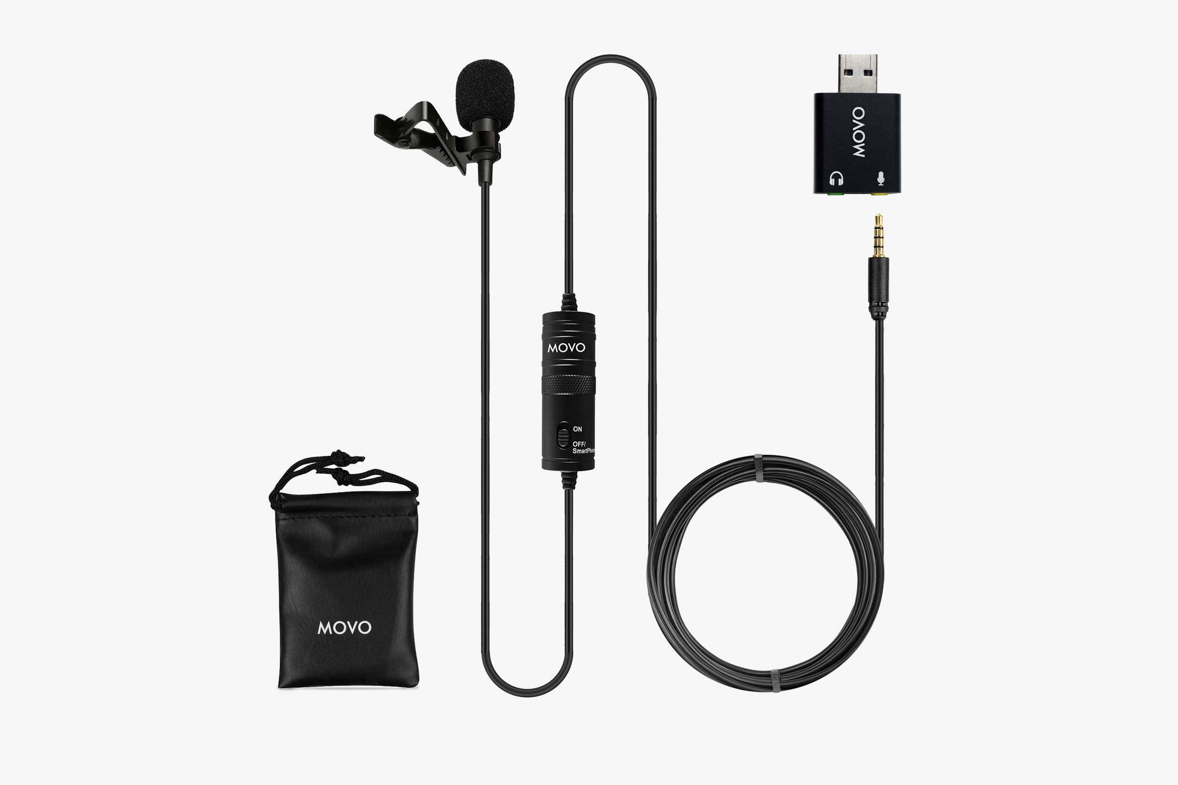 Movo Universal USB Lavalier Microphone