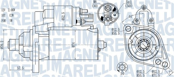 Starter MAGNETI MARELLI 063721397010
