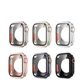 [11Pack] Watch Case with Screen Protector Compatible with Apple Watch Ultra 49mm - Series 8 7 41mm 45mm - Series 6 5 4 SE 40mm 44mm - Series 3 2 1 38mm 42mm Al