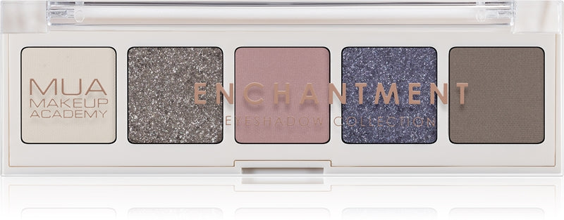 MUA Makeup Academy Professionelle Lidschattenpalette mit 5 Farbtönen, Color Enchantment, 3,8 g
