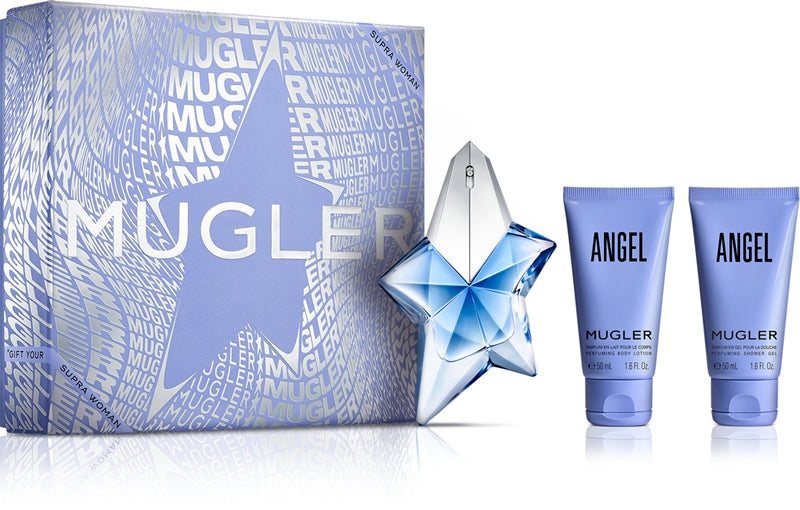 Thierry mugler Angel Gavesæt EDP 25 ml, Angel Shower Gel 50 ml og Angel Body Lotion 50 ml