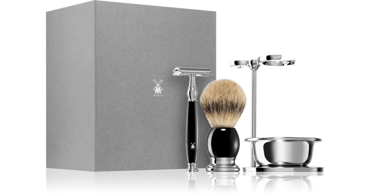 Mühle SOPHIST Silvertip Badger black shaving kit