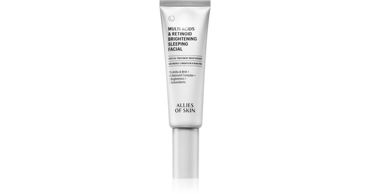 Allies of Skin Multi Acids & Retinoid Sleeping Facial Brightening Face Mask 48ml