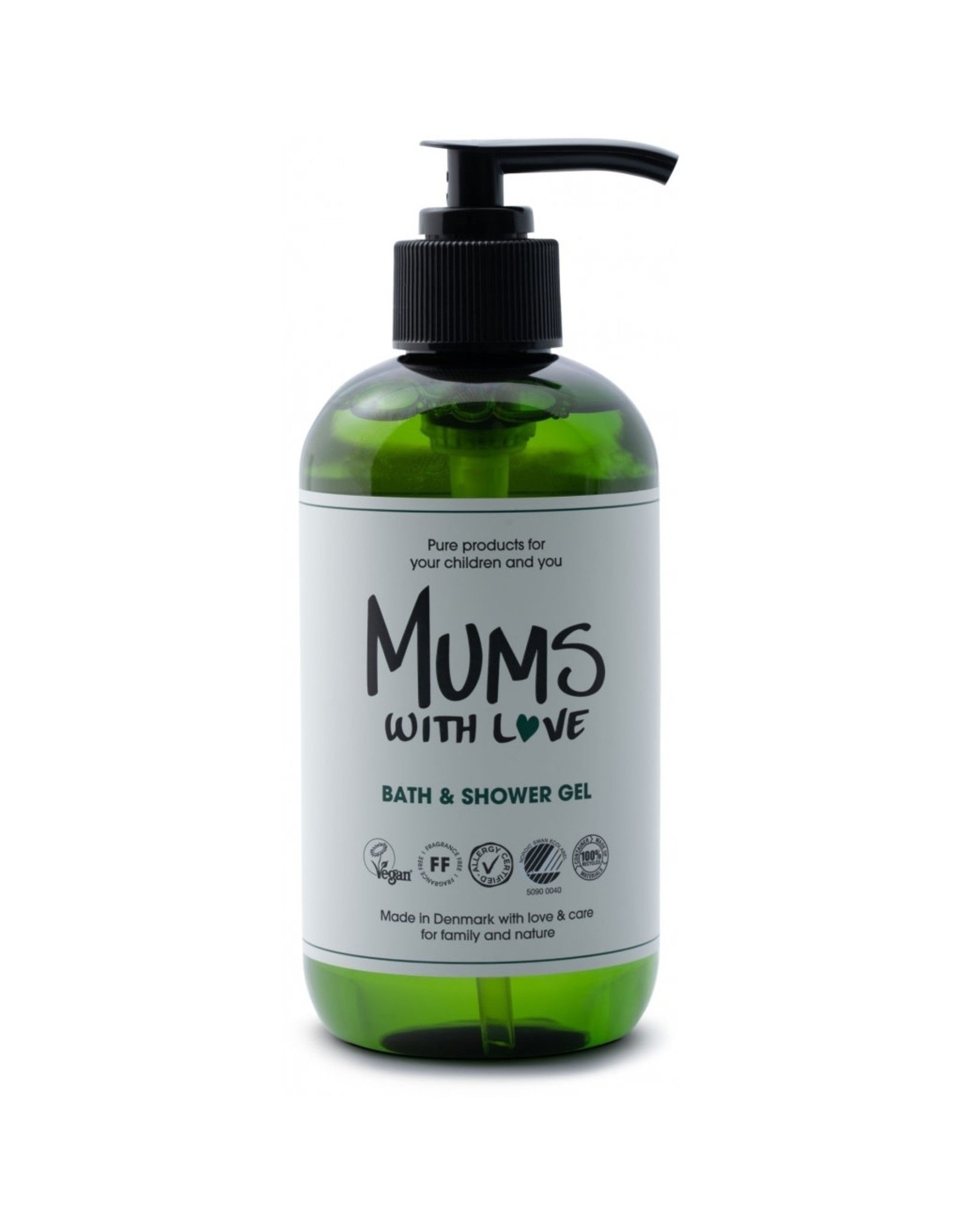 Mums With Love rensende og fuktighetsgivende dusjgelé for alle hudtyper 250 ml