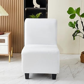 Armless Chair Slipcover Removable Armless Accent Chairs Covers Armless Slipper Chair Slipcover Furniture Protector Covers for Living Dining Room Hotel