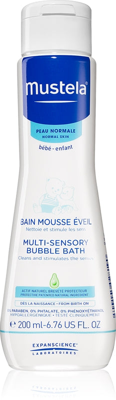 Mustela Bébé Multisensorisk Badeskum 200 ml