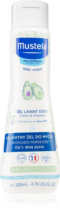 Gel limpiador infantil suave para cuerpo y cabello (Gentle Clean cantar Gel) 200 ml
