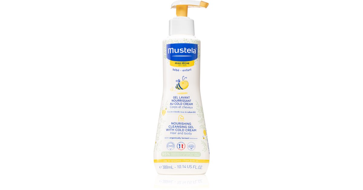 Mustela Nourishing Cleansing Gel for Dry Skin with Cold Cream 300ml