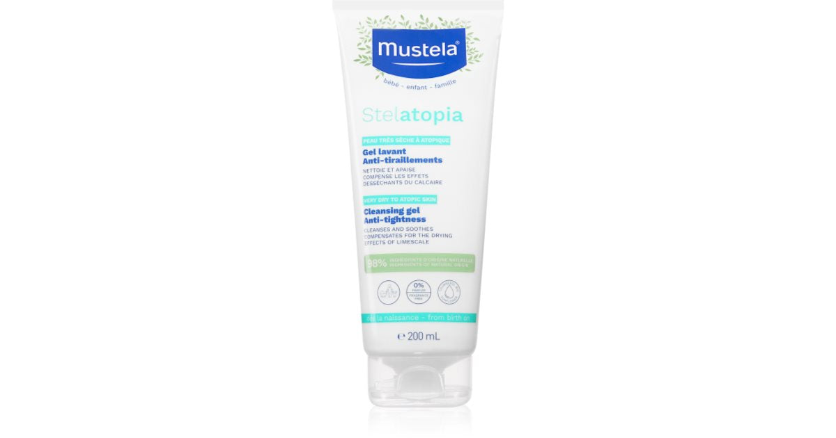 Mustela Stelatopia Bébé Gel Limpiador - Gel de Ducha - 200ml