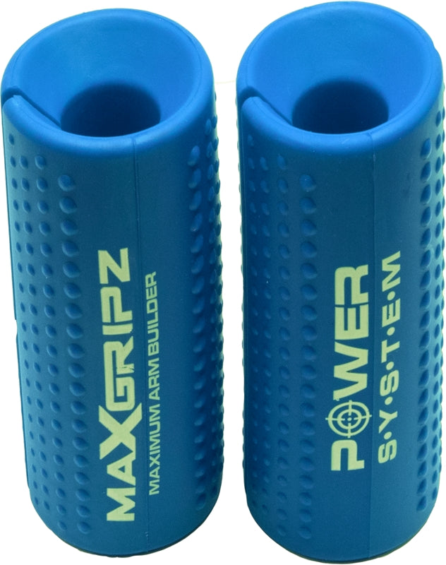 Power System Mânere fitness Mx Gripezzi pentru haltere, culoare albastru XL, 2 bucăți