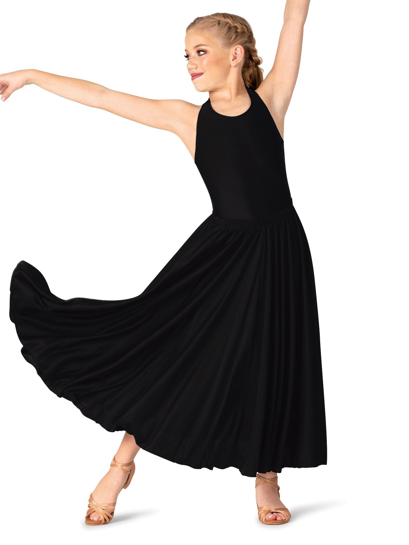 Natalie Dancewear Girls Multi-Length Character Skirt Black 21 N8108C