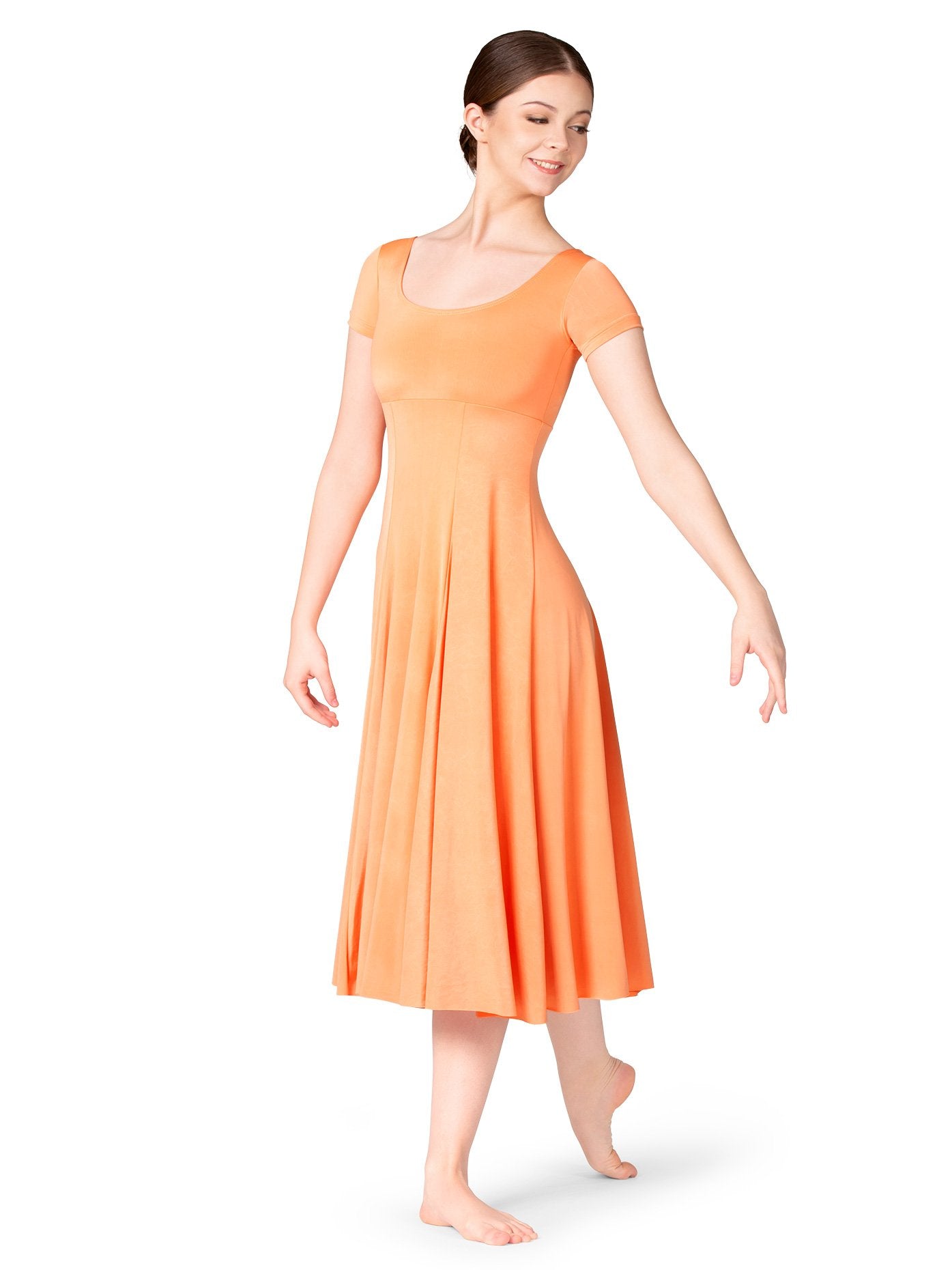 Natalie Dancewear Womens Short Sleeve Lyrical Dress Eggplant S N8367