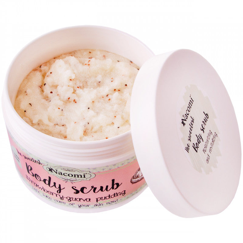 Nacomi Gommage Corporel Lissant Hydratant Raffermissant Fraise Goyave