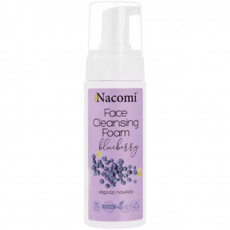 Nacomi Face Cleansing Foam Blueberry - Schaum mit Heidelbeerduft 150 ml