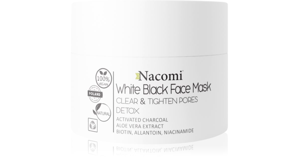Nacomi White & Black cleansing face mask 50 ml