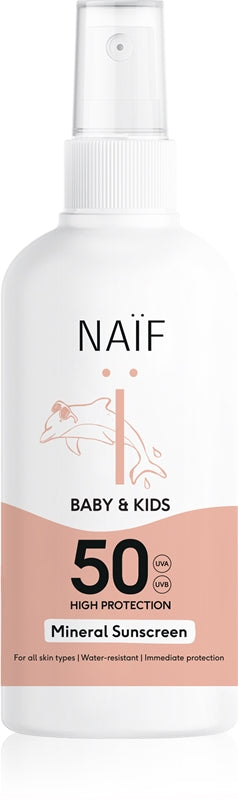 Naif Baby & Kid SPF 50 mineral sun protection spray for children 100 ml