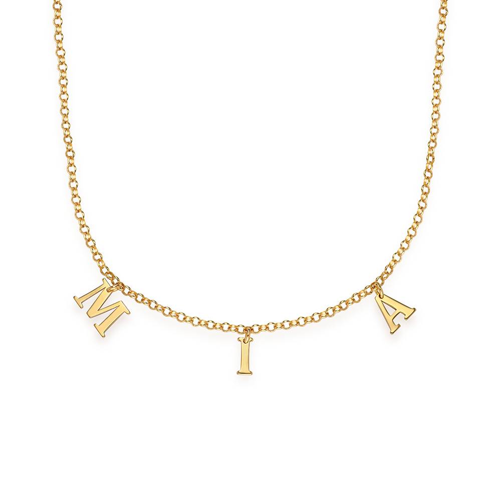 Initial Choker Name Necklace in 18ct Gold Vermeil