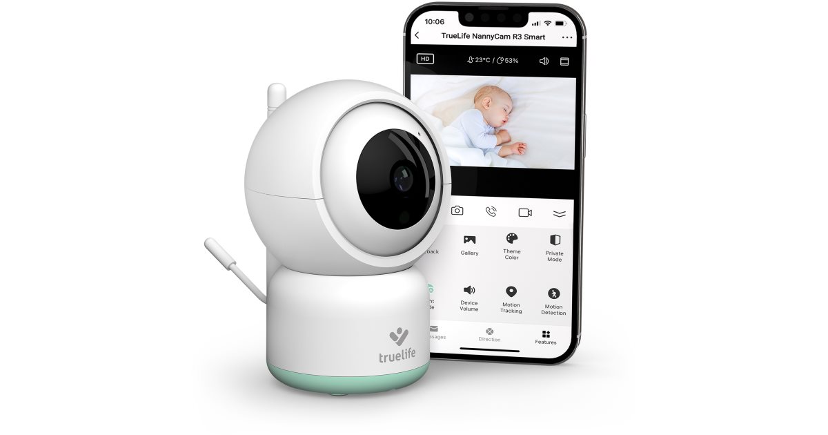 TrueLife NannyCam R3 Smart Digital Video Babyalarm