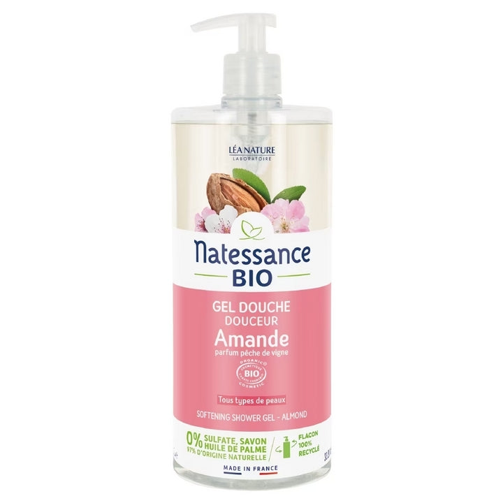 Natessance - Delikat duschgelé - ORGANISK Mandel 1L