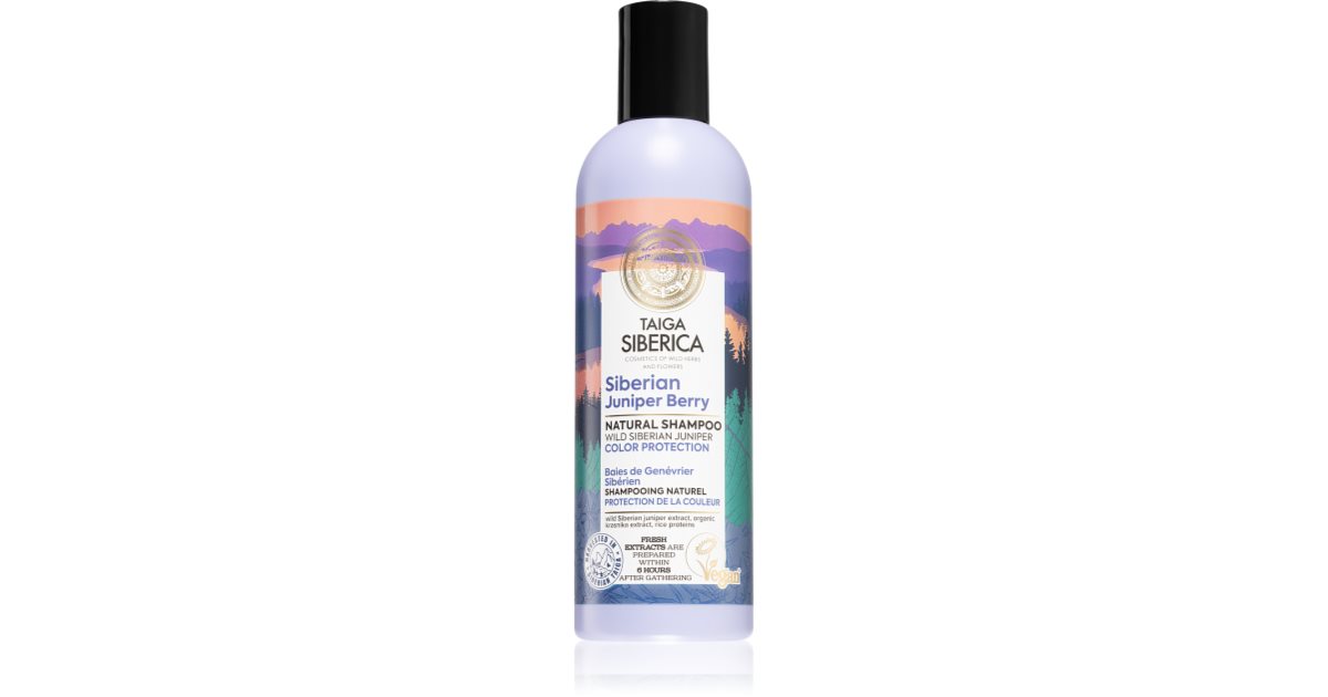 Natura Siberica Taiga Siberica Sibirische Wacholderbeere Schutzshampoo für coloriertes Haar 270 ml