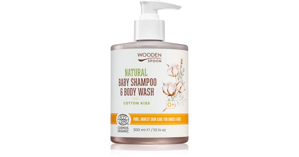 WoodenSpoon Naturlig sjampo og dusjgelé for barn 2 i 1 300 ml