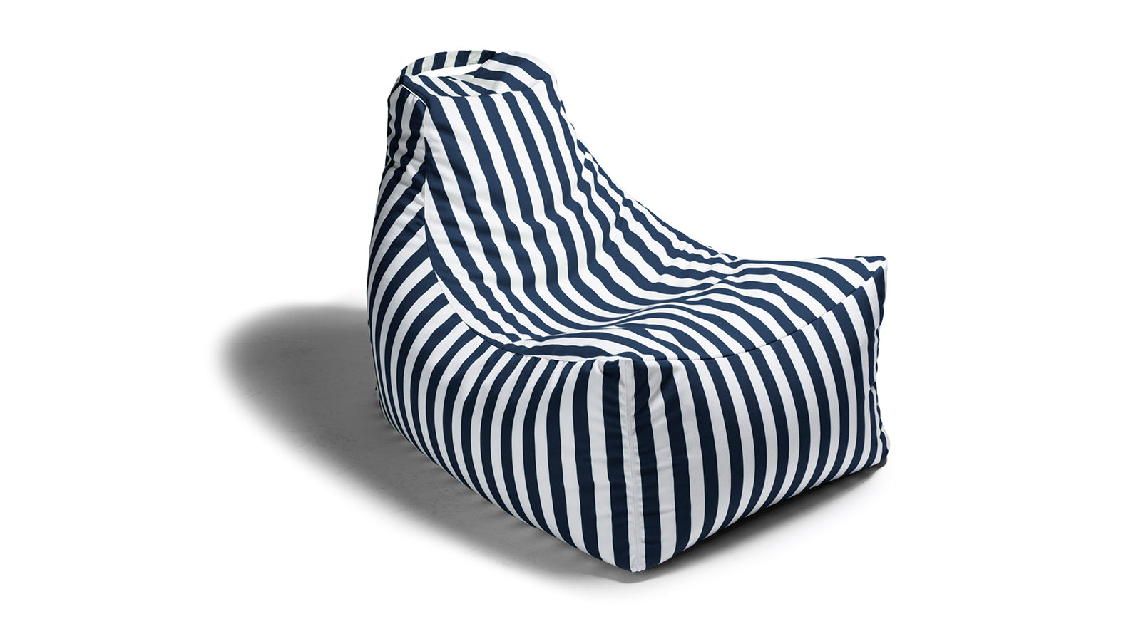 Jaxx Juniper Outdoor Bean Bag Patio Chair Navy Stripes