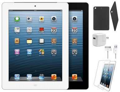 Apple iPad 4 Retina Bundle with Case, Charger & Screen Protector - 64GB - White