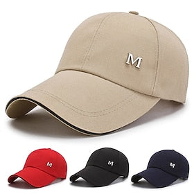 Homme Casquette de Baseball Chapeau de soleil Casquette Noir Rouge Polyester Mode Décontractées Plein Air du quotidien Lettre Ajustable Ecran Solaire Respirabl