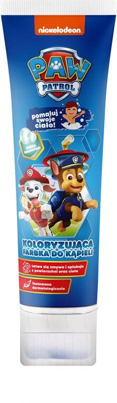 Nickelodeon Paw Patrol Coloring Paint Badeschaum für Kinder Blau Bubble Gum 150 ml
