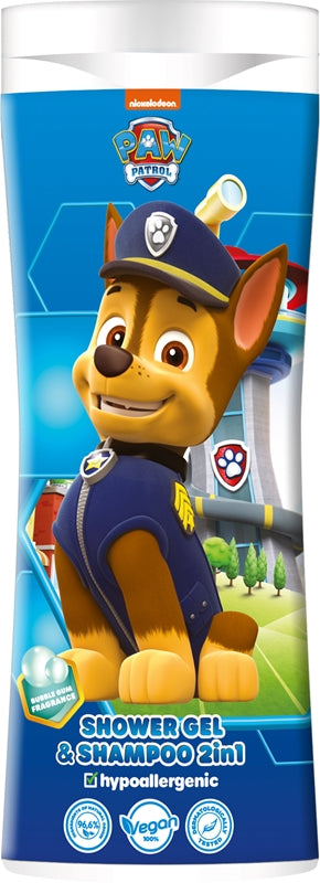 Nickelodeon Paw Patrol Shampoing et gel douche 2 en 1 pour enfants Bubble Gum 300 ml