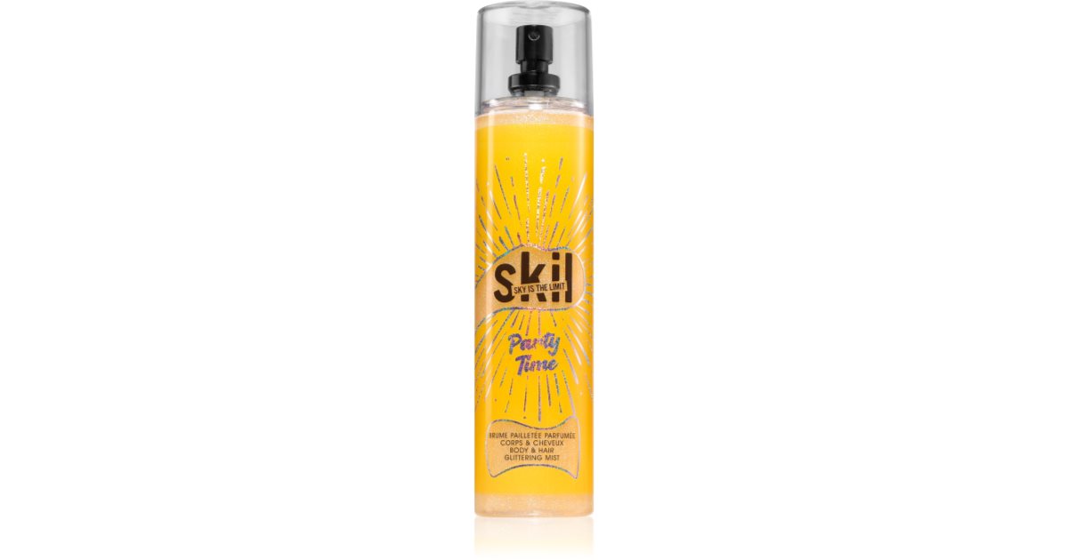 Skil Night Call Party Time Body & Hair Spray med Glitter 250ml
