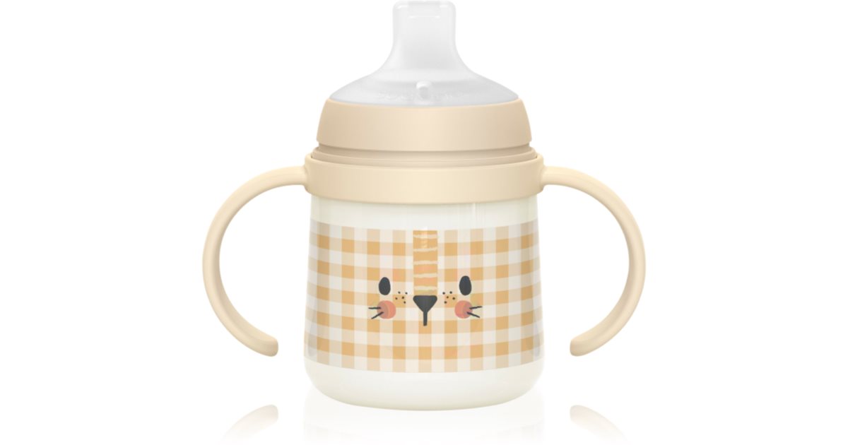 Suavinex Night & Day babyflaske med håndtak 6 måneder+ løve 150 ml