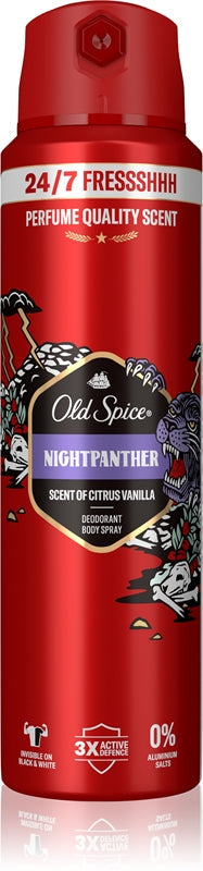 Old Spice Nightpanther deodorant og kroppsspray for menn 200 ml