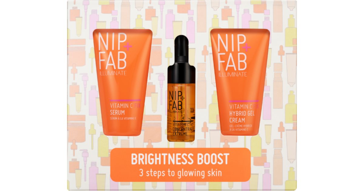 NIP+FAB Vitamin C Fix Brightness Boost Face Care Set with Vitamin C 3 pcs