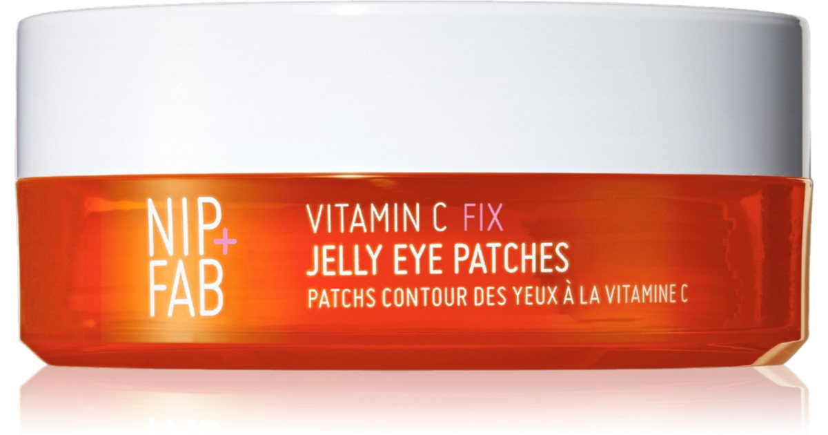 Coussinets de gel fixateur à la vitamine C NIP+FAB pour le contour des yeux, 20 pièces
