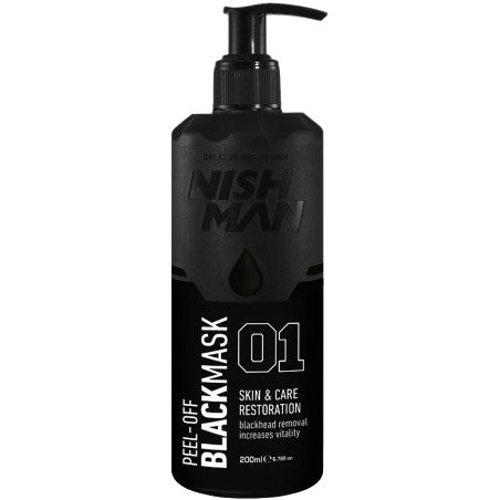 Mask Nishman Peel-Off Black 01 Face Mask 200ml