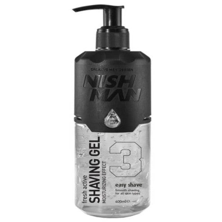 Nishman 3 Fresh Active Easy Shave barbergel 400ml