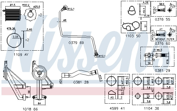 Mounting Kit, charger NISSENS 9300911
