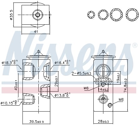 Expansion Valve, air conditioning NISSENS 999438