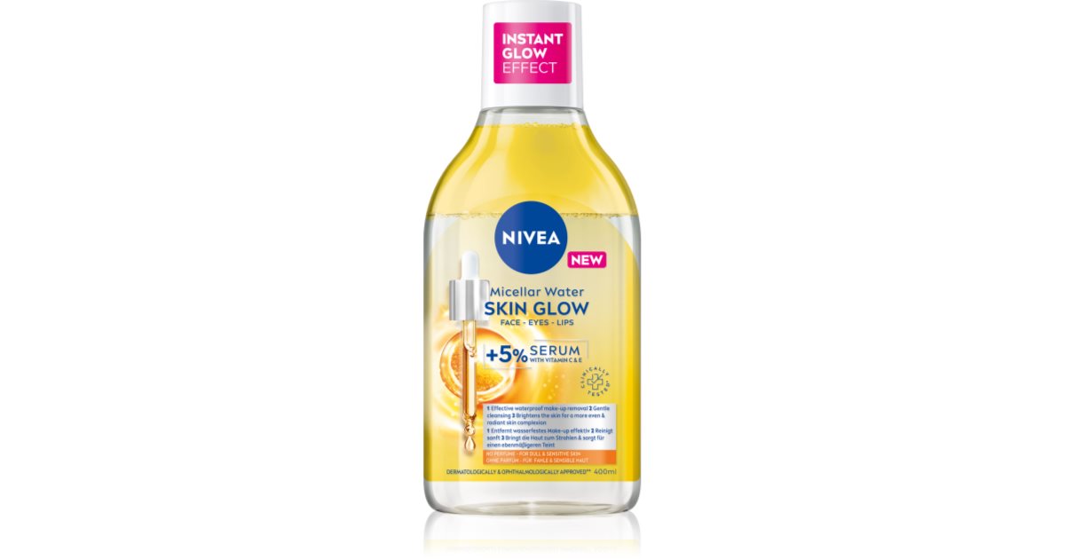 Nivea Skin Glow Micellar Water - Oplysende micellært vand med serumindhold - 400 ml