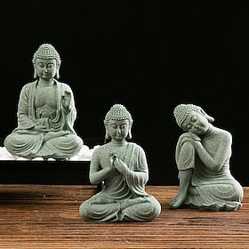 boeddhabeeld - perfect voor zen-tuin, visaquarium, yoga, bonsai  meer - spirituele feng shui decoratie  lucky tea man ornamenten