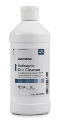McKesson Antiseptic Skin Cleanser, 16 oz Flip Top Bottle, Each