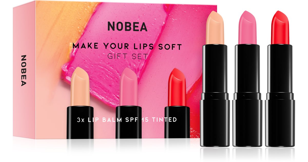 NOBEA Beauty Przyjemność NOBEA Zestaw do makijażu ust Make Your Lips Soft, edycja prezentowa, 3 sztuki
